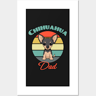 Chihuahua Dad Dog puppy Lover Cute Father's day Posters and Art